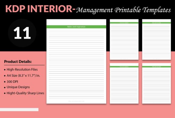 Download Management Printable Templates - KDP - Premium Resources