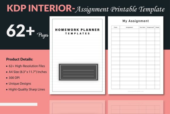 Download Assignment Tracker Printable Templates - Premium Bundle