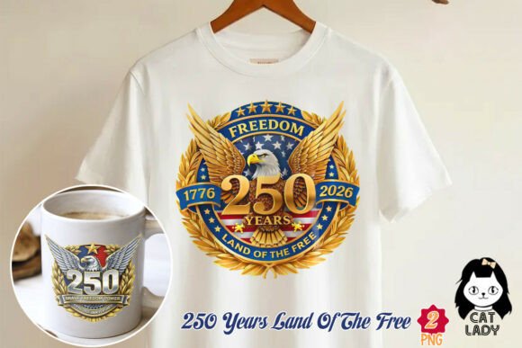 Download Golden 250 Years Land of the Free 2 PNG - Land Collection