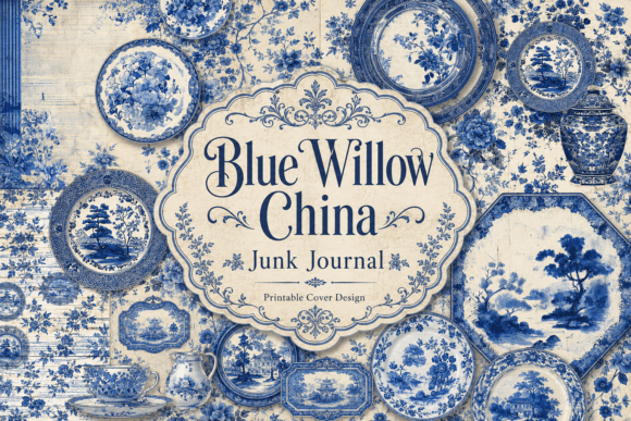 Download Blue Willow China Junk Journal - Blue Collection