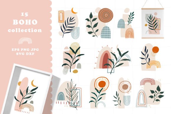 Download 15 BOHO Prints &amp; Elements - Boho prints Collection